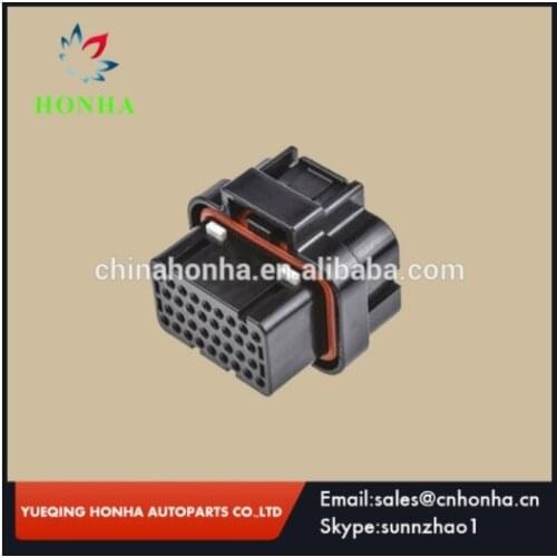 Free shipping 5 pcs 34 Pin Female Tyco AMP Auto Oil Gas Connector Automotive Socket 4-1437290-1