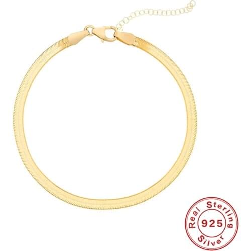 Aide Authentic 100% 925 Sterling Silver Ins Style Snake Chain Heart Bangle & Bracelet Women Classic Luxury Jewelry Wholesale