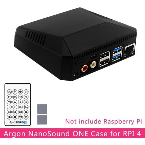 Argon NanoSound Case for Raspberry Pi 4 Model B with Built-in Hi-Fi DAC Passive Cooling Aluminium Closure for Raspberry Pi 4