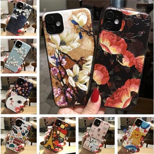 For Samsung A51 Case Flower Cute Relief Soft Silicone Back Cover For Samsung Galaxy A71 5G A31 A41 A21S A21 s Phone Cases a 41