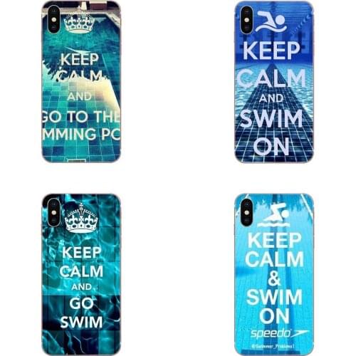 Keep Calm And Go Swim TPU Case Mobile For Samsung Galaxy Note 10 pro Galaxy Note 10 Plus Galaxy Note 10 Lite M60s