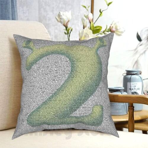 Shrek 2 Script In Its Entirety Pillow Case Printed Home Soft DIY Pillow cover Shrek Shrek 2 2 Pixar Dreamworks Meme Shrek