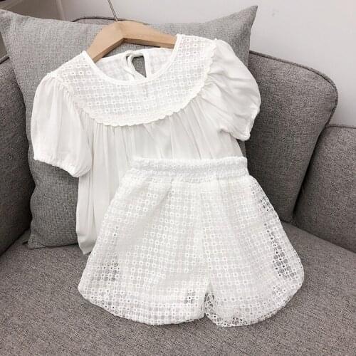 Baby Girl Sets Fashion Korean Short Sleeve Top Shorts 2pcs Kids Clothing Summer Toddler Girls Suits 2 3 4 5 6 Years Girl Clothes