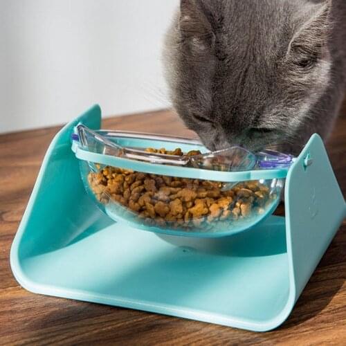 Dogs Cats Food Container Pet Water Bowl Slow Feeder Base Pets Supplies for Household Outdoor Activities Cervical Protection