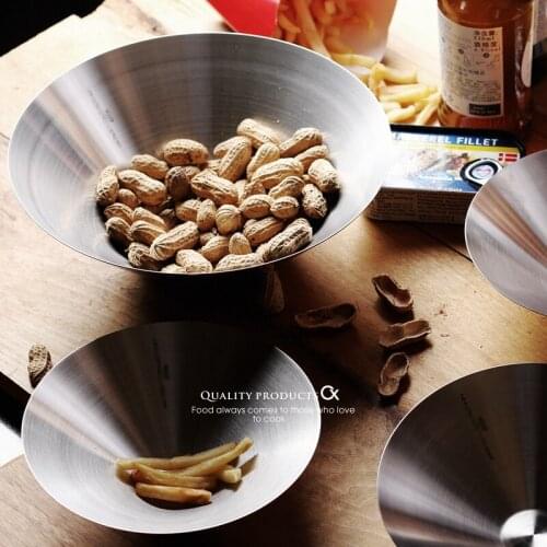 Dry Fruit Tray Stainless Steel Snack Dessert Fruit Plate Multi Purpose Small Plate Bar Restaurant Baking Bowl