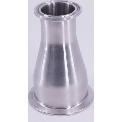 63mm to 38mm 1.5" Pipe OD 2.5" to 1.5" Tri Clamp Reducer SUS 304 Stainless Sanitary Pipe Fitting Homebrew