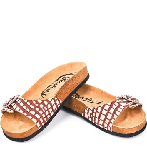 Moosefield Leather Color Women Slippers MD-6MMF Female Summer Season New Model Open toe leather slippers