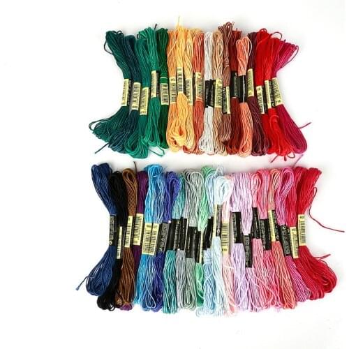 New Arrival 7.5m/pcs Cross Stitch Cross Stitch Thread Cotton Embroidery Thread Floss Kit DIY Sewing Tools Accessories