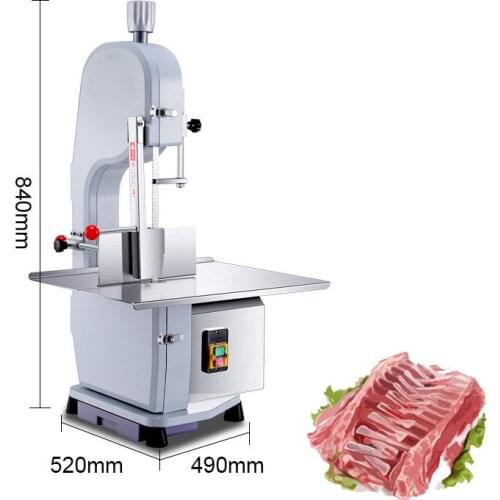220V Desktop Commercial Bone Sawing Machine Frozen Meat Cutter Cut Trotter/Ribs/Fish/Beef Machine