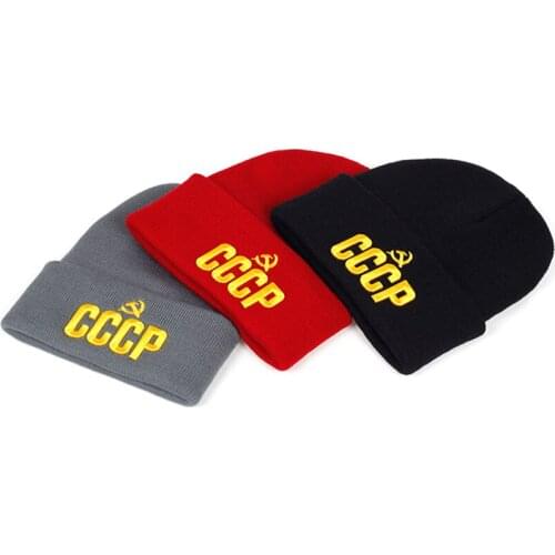 2019 new CCCP embroidery wool hat fashion Korean mens and womens casual hats autumn and winter outdoor cold cap sports caps