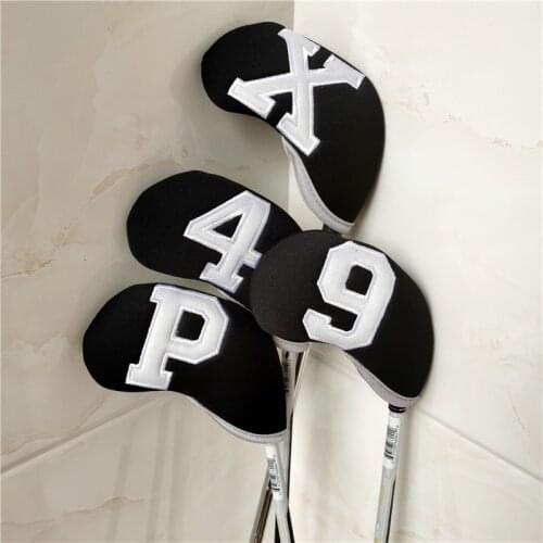 New Golf Irons Head Covers With BIG Numbers Nylon Golf Clubs Headcover For Man Women