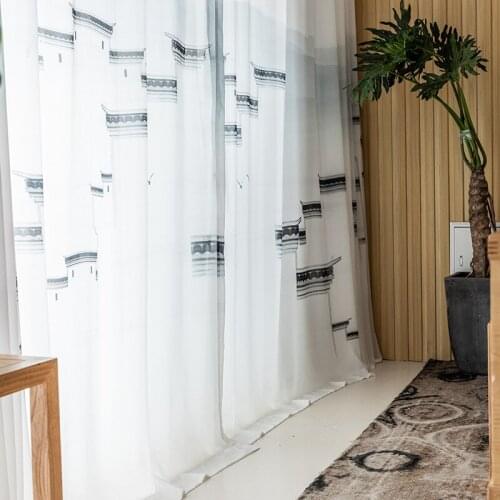 New Chinese Classical Wind Screens Printed Curtains Minimalist Living Room Bedroom Curtains