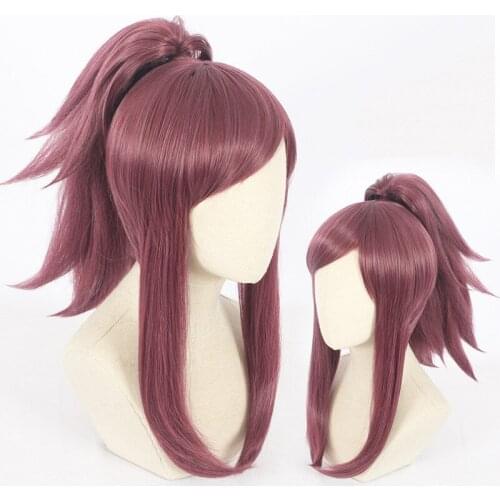 LOL KDA Akali Cosplay Wig The Rogue Assassin Akali Wig Halloween Carnival Wigs