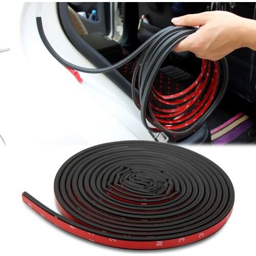 Rubber Car Door Sound Insulation Seal Strip For Fiat Punto 500 Volkswagen VW Polo Passat B5 B6 B7 B8 Golf 4 5 6 7 Touran T5 Bora