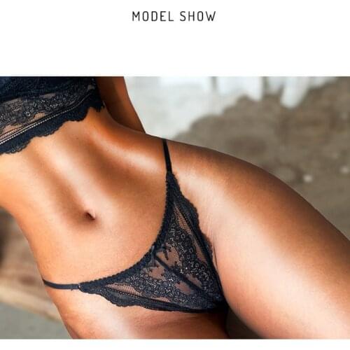 Sexy Lace Thong Panties Female Underwear for Women Seamless Mini G String Hollow Breathable Low Rise Briefs Brazilian Lingerie