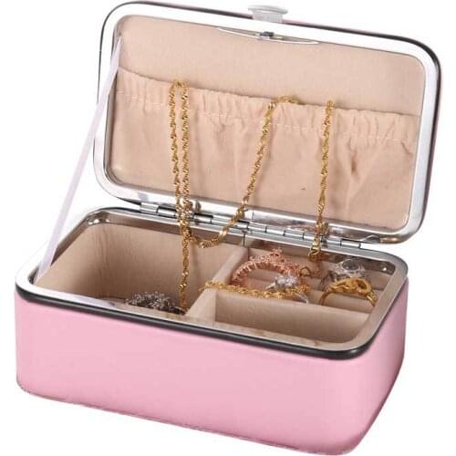 Jewelry Storage Bag Rings Necklaces Bracelets Earrings Travel Jewelry Case PU Leather Portable Jewelry Accessories Women