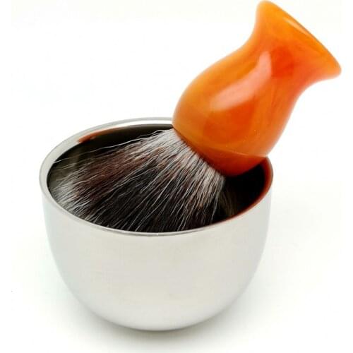 TEYO Synthetic Shaving Brush and Shaving Bowl Set Perfect for Wet Shave Soap