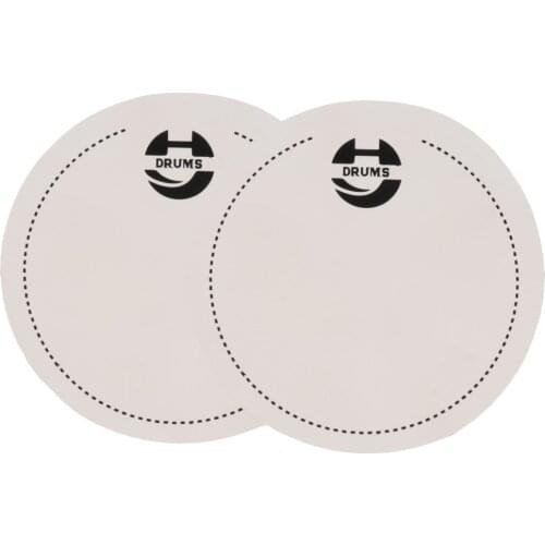 Finest 2Pcs Bass Drum Patch Drum Skin Replacement Parts 65mm/2.56inch Diameter White