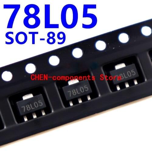 20pcs 78L05 SOT-89 SMD three-terminal voltage regulator
