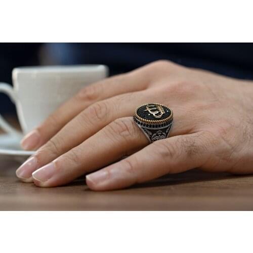 High-quality 925 Sterling Silver Zircon stone crown ring Jewelry Made in Turkey in a luxurious way for men with gift / rings