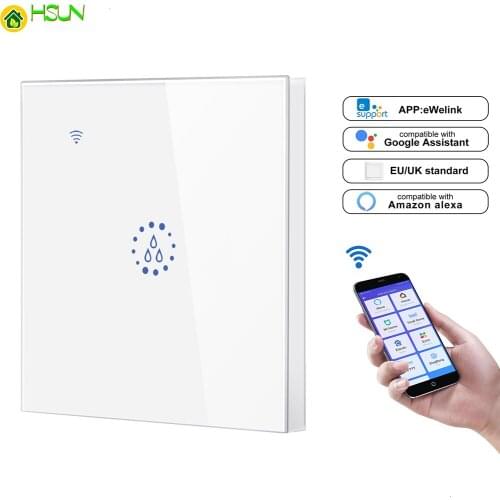Wifi Boiler Smart Switch Water Heater Switches Voice Remote Control EU/US PLUG Touch Panel Timer Outdoor work alexa google home