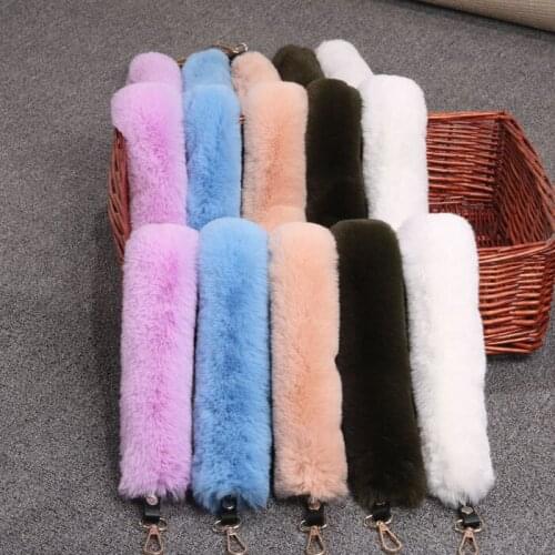 Winter Faux Fur Strap Warm Fur Bags Handle Replacement Handbag Accessories Bag Strap For Crossbody Drop Shipping 40cm 100cm150cm