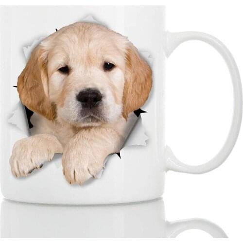 Golden Retriever Puppy Dog Mug | Ceramic 11oz Funny Coffee Mug | Perfect Dog Lover Gift | Cute Novelty Coffee Mug Present | Grea