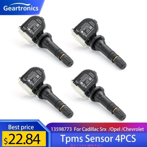4PCS Tire Pressure Monitoring System TPMS TIRE PRESSURE SENSOR For Cadillac CT6 XT5 SRX Chevrolet Malibu 13598773 433mhz