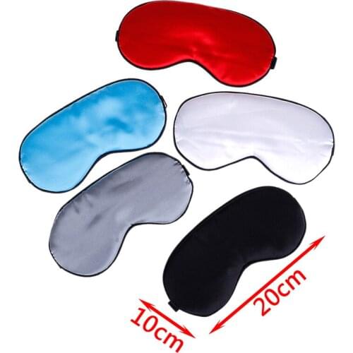 2021 Natural Sleeping Eye Mask Eyeshade Cover Shade Eye Patch Women Men Soft Charmeuse Silk Travel Eyepatch Sleep Mask