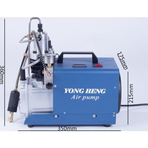 220V/110V 1.8KW 300Bar 30Mpa 4500Psi Electric Air Compressor High Pressure Air Pump Pneumatic Airgun Scuba Rifle PCP Inflator