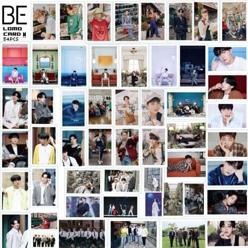 54 Pcs/set KPOP Bangtan Boys BE Album Photo Card Collection Photocard Self Made Paper Cards Poster
