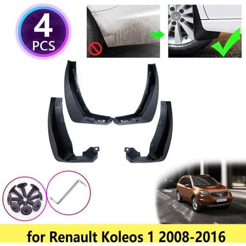 For Renault Koleos 1 2008 2009 2010 2011 2012 2013 2014 2015 2016 Mudguards Mudflap Fender Mud Flaps Splash Guards Accessories