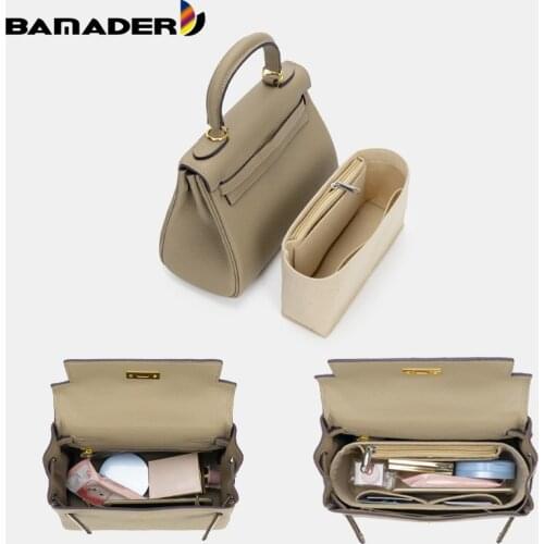 BAMADER Storage Felt Bag liner High Quality Felt Cloth Cosmetic Bag Support Type Shockproof Female Bag Makeup Arrange Lined Bag