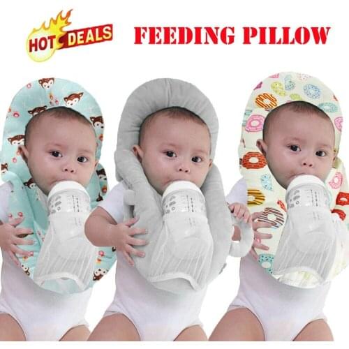 Cotton Nursing Pillows 2021 Newborn Toddler Baby Feeding Pillows Breastfeeding Anti-spitting Soft Milk Pillow Support Head PP