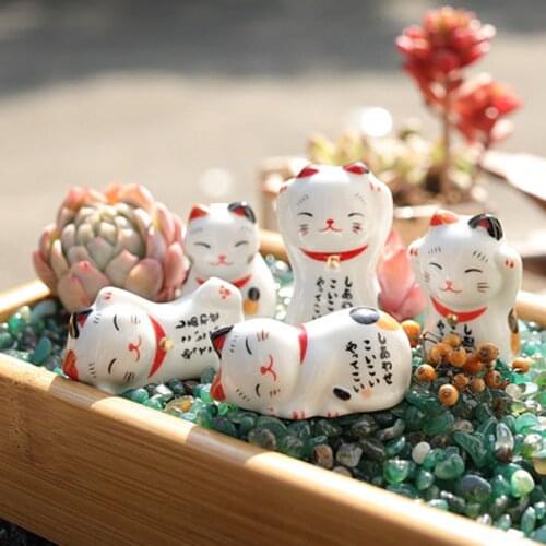 Ceramic Chopsticks Cartoon Shelf Lucky Cat Chopstick Holder Fashion Craft Kitchen Tableware Dining Table Decoration