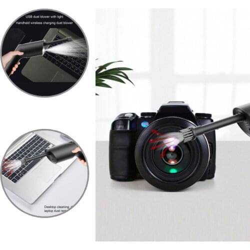 Strong Wind Lightweight Cordless Dust Blower with Lighting for Window