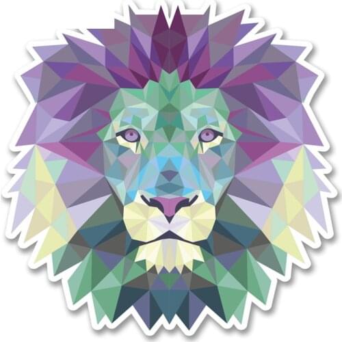 Cartoons Car Sticker Abstract Lion Car Styling Vinyl Motorcycl Decals Cover Scratches Waterproof PVC 13cm X 13cm