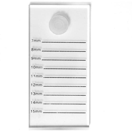 New 2 In 1 False Eyelashes Palette Stand Pad Pallet Acrylic Lashes Holder With Tick Mark Fake Lashes Extension Essential Tool