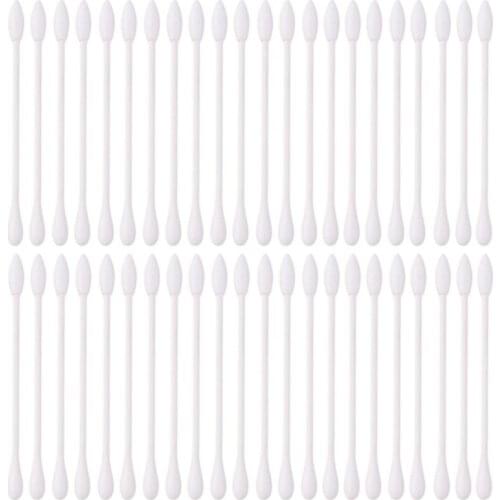 M76F 100pcs Disposable Sterilizing Cotton Swabs Alcohol Iodine Swab Stick Individually Wrapped Outdoor Supplies