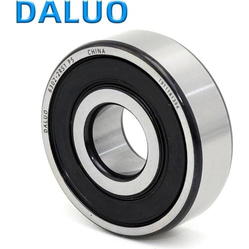 1PCS 6302-2RS1 P5 15X42X13 DALUO Bearing 6302 6302RS 6302-2RS ABEC-5 Single Row Deep Groove Ball Bearings Metric