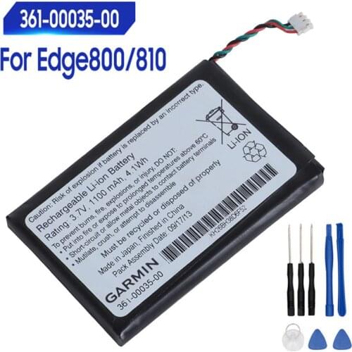 Original Replacement Battery 361-00035-00 For Garmin Edge 800 810 361-00035-07 361-00035-03 Authentic Battery 1100mAh