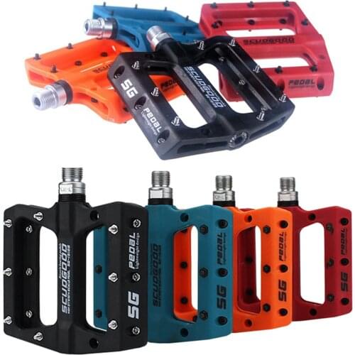 1 Pair Bicycle Ultra-light Pedals Bike Pedal Mountain Bike Nylon Fiber Road Bike Bearing Pedals MTB Bike Parts Cycling Accessory