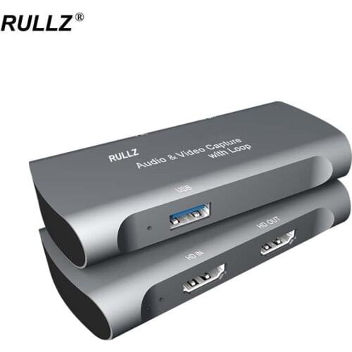 4K Loop 1080P USB 2.0 Video Capture Card MIC Input Type C HDMI Audio Video Capture Board Game Record PC OBS Live Streaming Plate