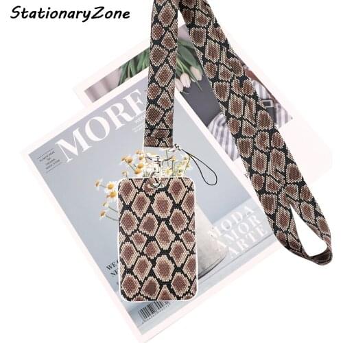 JY034 Snake skin Lanyard Neck Strap for Key ID Card Cell Phone Straps Badge Holder Fashion Accessories