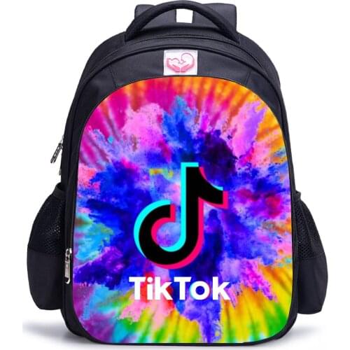 TIK TOK Backpacks 13-16INCH Cartoon Boys Girls Teenager School Shoulder Bags for Kids Gifts TIK TOK Backpack For Boys Girls