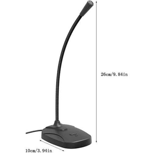 T3EE Omnidirectional Microphone High Sensitivity USB Mic for Desktop PC/Laptop/Computer/Notebook