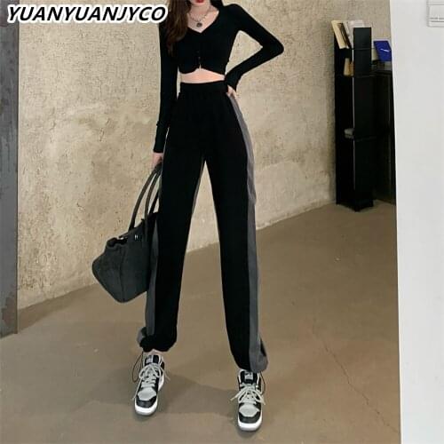 YUANYUANJYCO Women's Trousers Harem Pants