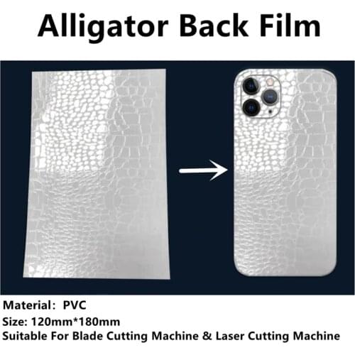 50pcs Mobile Phone Alligator Back Film Protector For Intelligent Cutting Machine PVC Soft Protective Decorative Cover Film