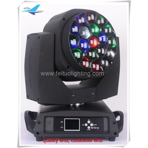 10/lot) clay Paky lyre B Eye K10 DMX Wash Zoom 19x15w LED rgbw 4 in 1 led beam moving head
