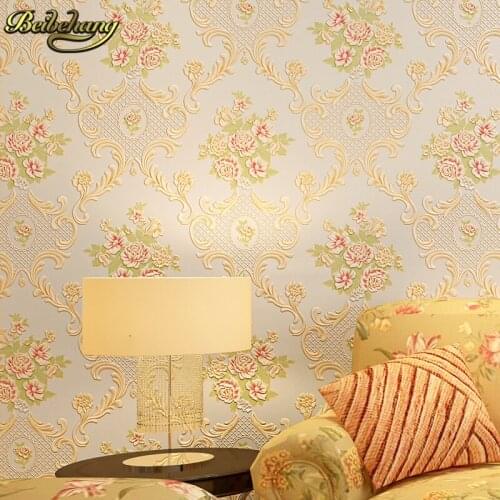 Beibehang natural designer shimmer effect botanical garden floral vinyl wallpaper roll home decor papel de parede 3d wall paper